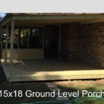 image of a ground level porch